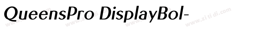 QueensPro DisplayBol字体转换